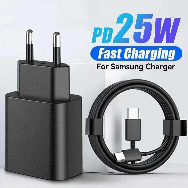 25W PD USB-C Fast Charger + Cable