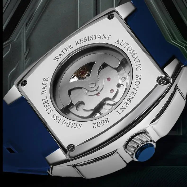 Megir 8602 Mechanical Tonneau Watch