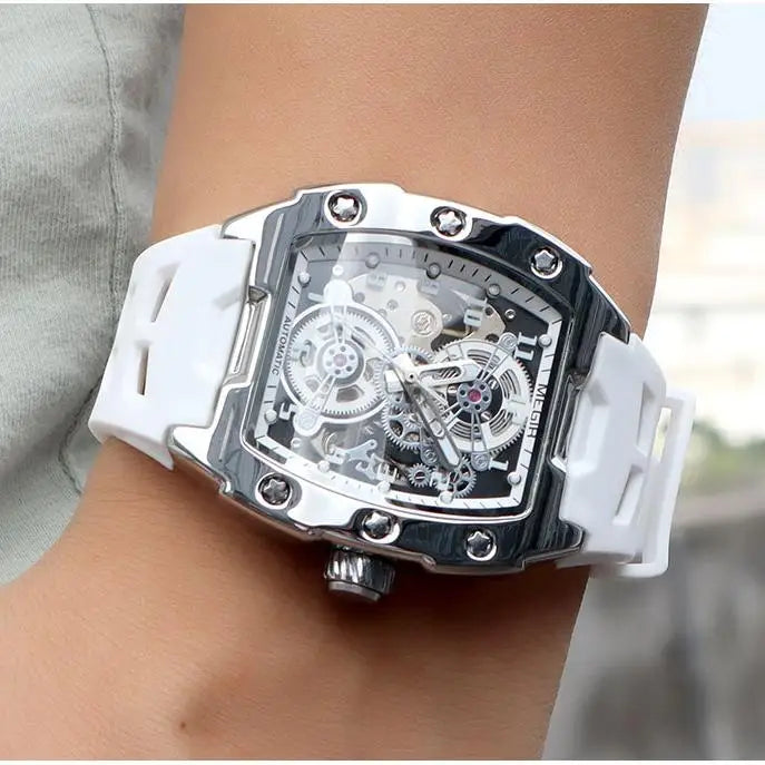 Megir 8602 Mechanical Tonneau Watch