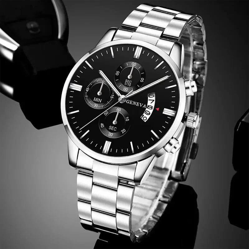 Silver Stainless Steel Men’s Watch