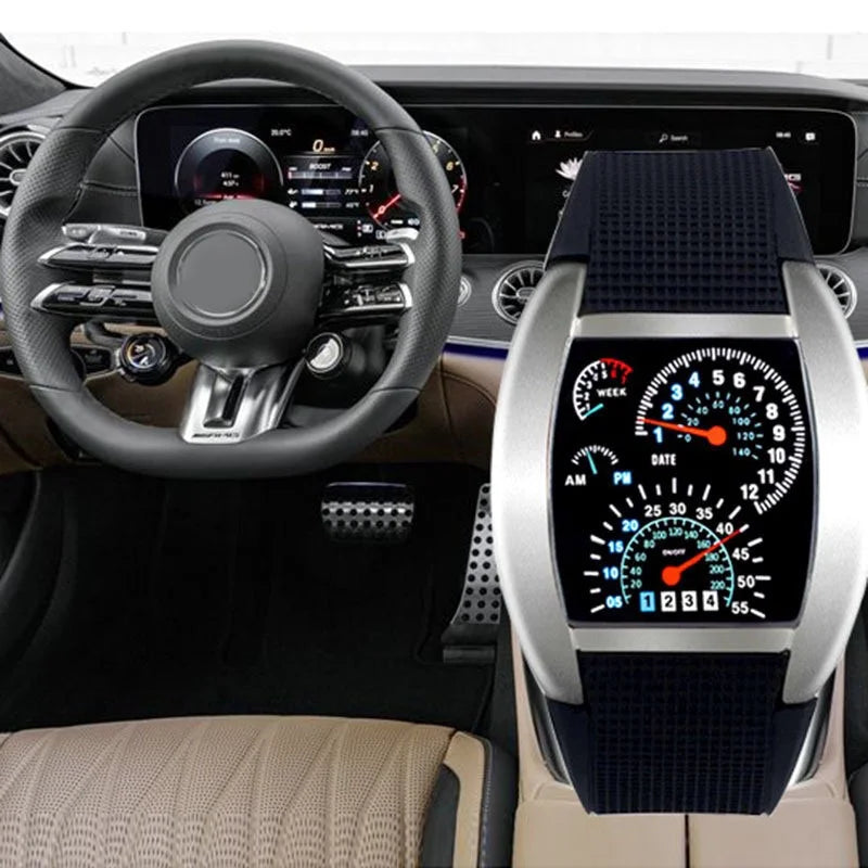 Men & Women LED Racing Watch