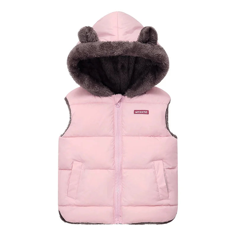 Kids Hooded Down Vest – Warm & Cozy
