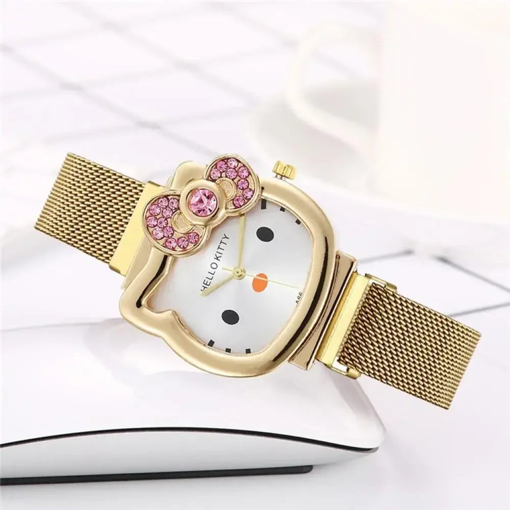 Hello Kitty Diamond Bow Quartz Watch
