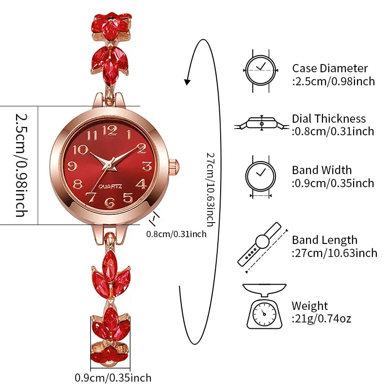 Luxury Women’s Watch & Bracelet – Stylish Gift