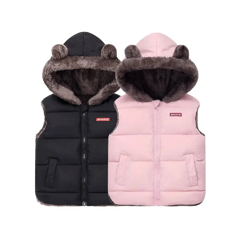 Kids Hooded Down Vest – Warm & Cozy