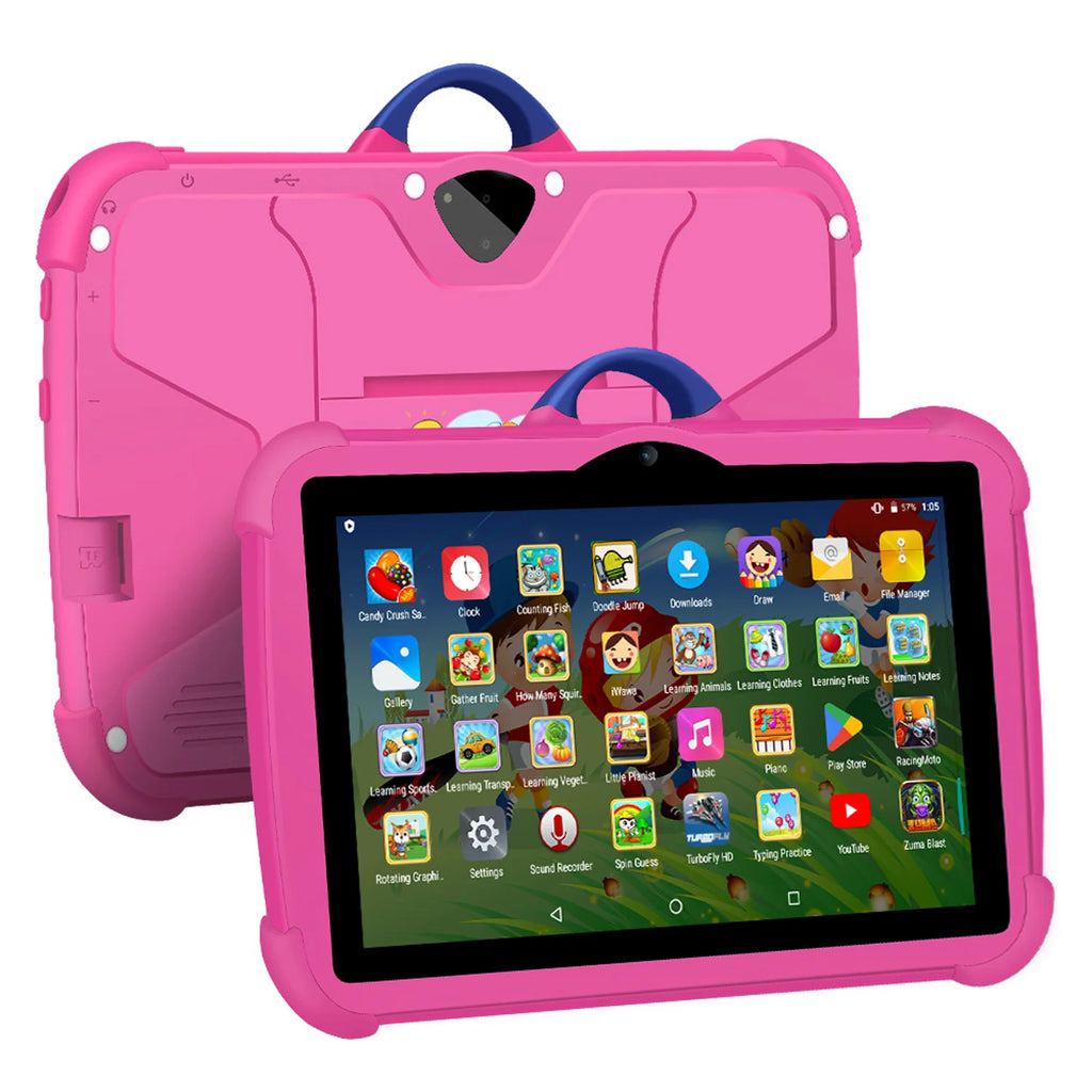 Kids 7" Tablet – Quad-Core, 4GB RAM, 64GB, Android, Learning & Education