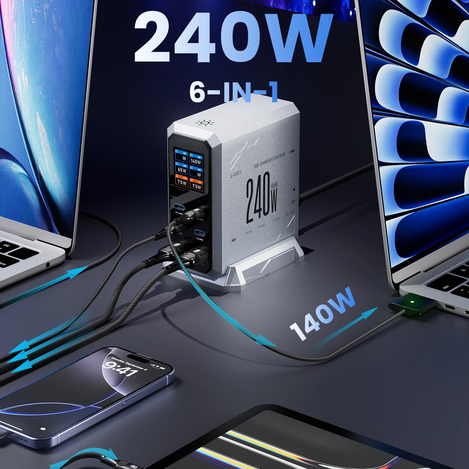 240W GaN PD Fast Charger