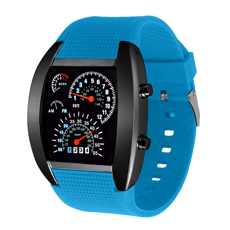 Men & Women LED Racing Watch