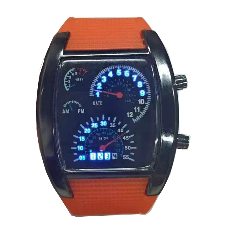 Men & Women LED Racing Watch