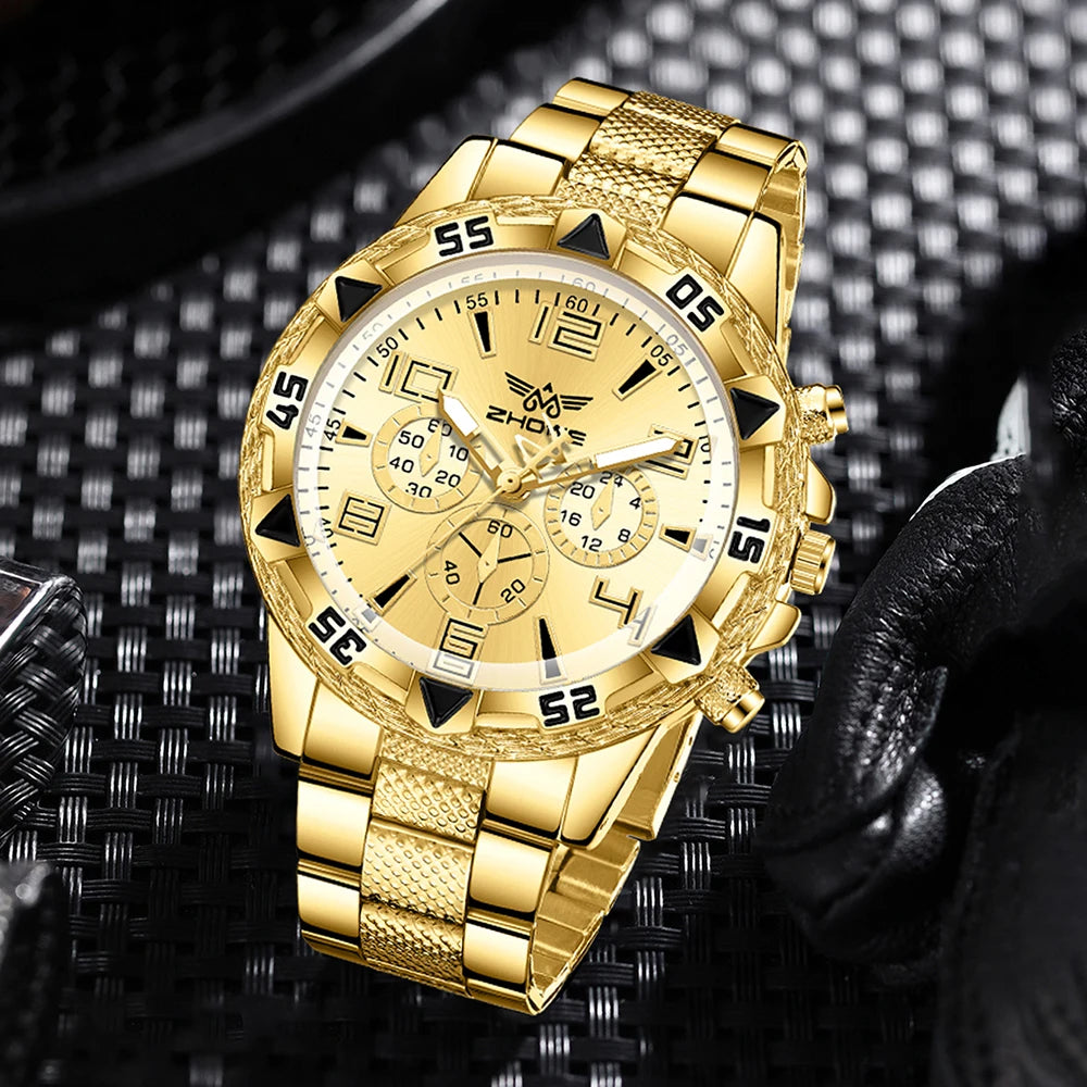 Simple Digital Dial Men’s Watch Set