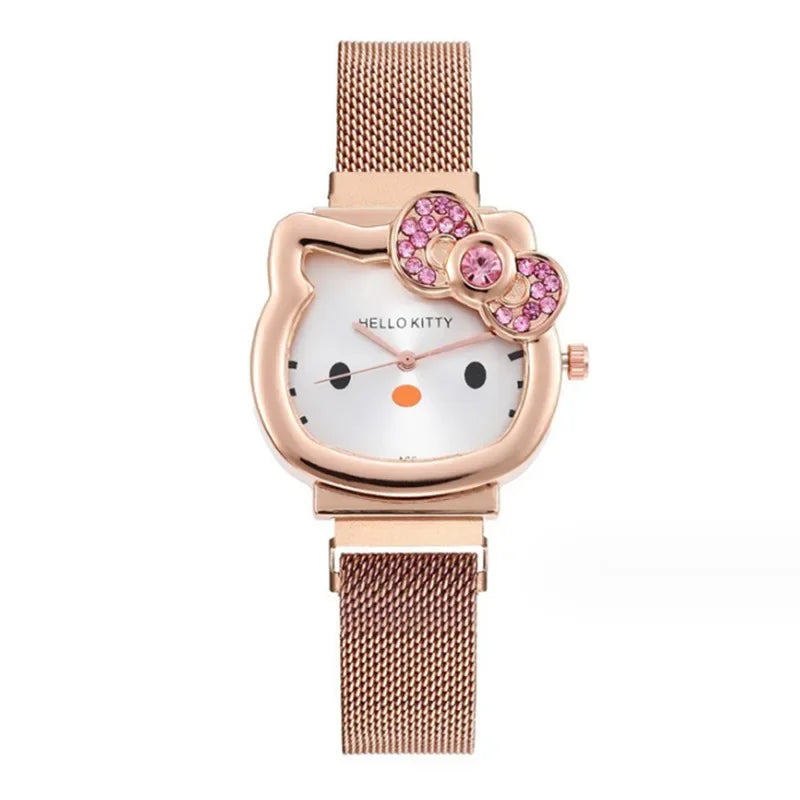 Hello Kitty Diamond Bow Quartz Watch