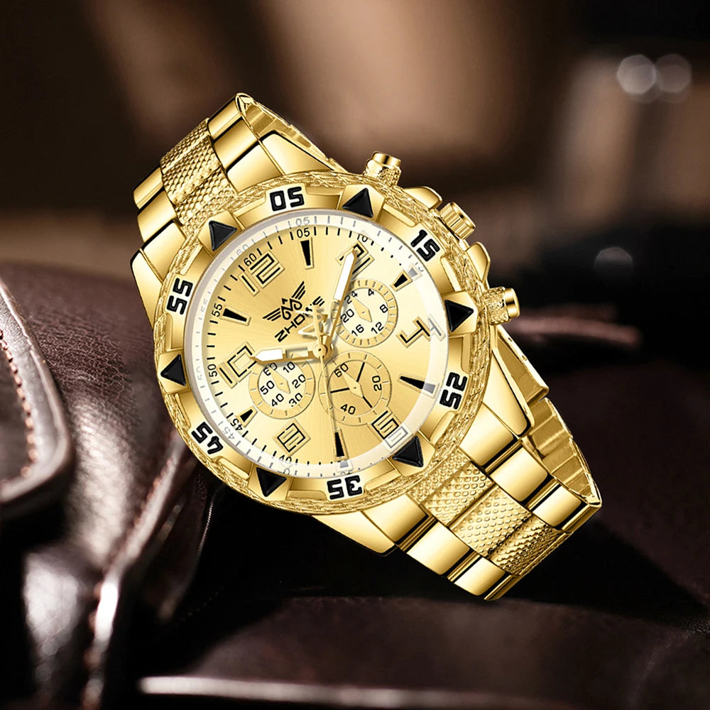 Simple Digital Dial Men’s Watch Set