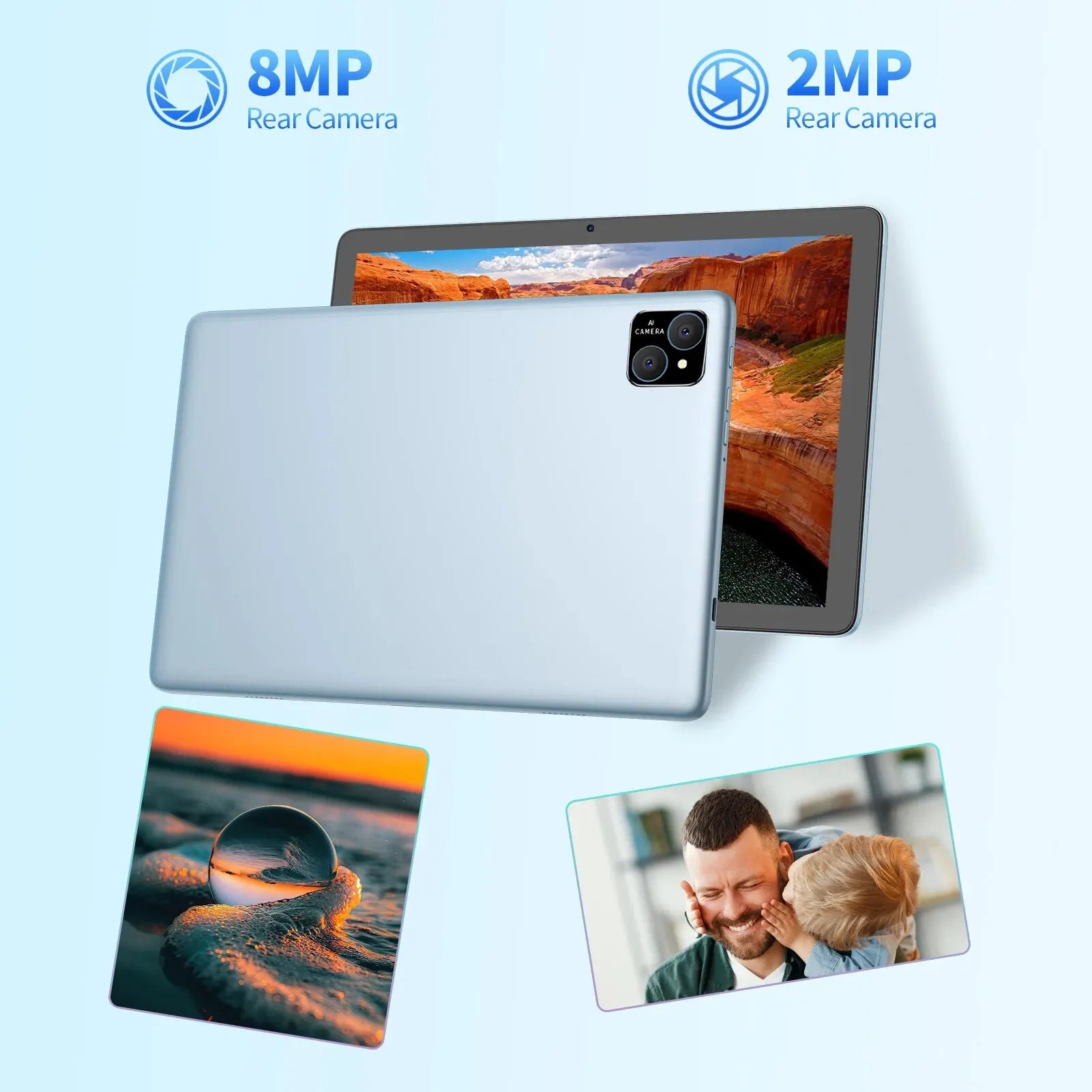 PRITOM TAB11 – 10" Android 14, Octa-Core, 128GB, 8000mAh, 5G WiFi6, Dual Camera