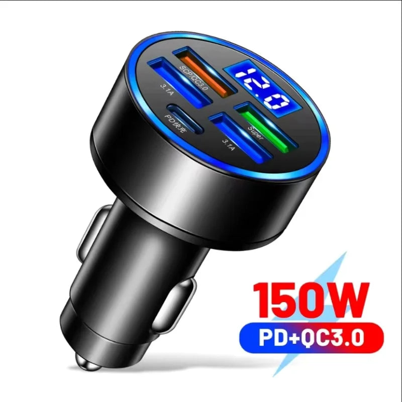 100W 6-Port Car Charger