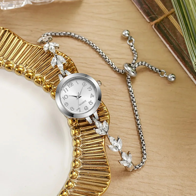 Luxury Women’s Watch & Bracelet – Stylish Gift