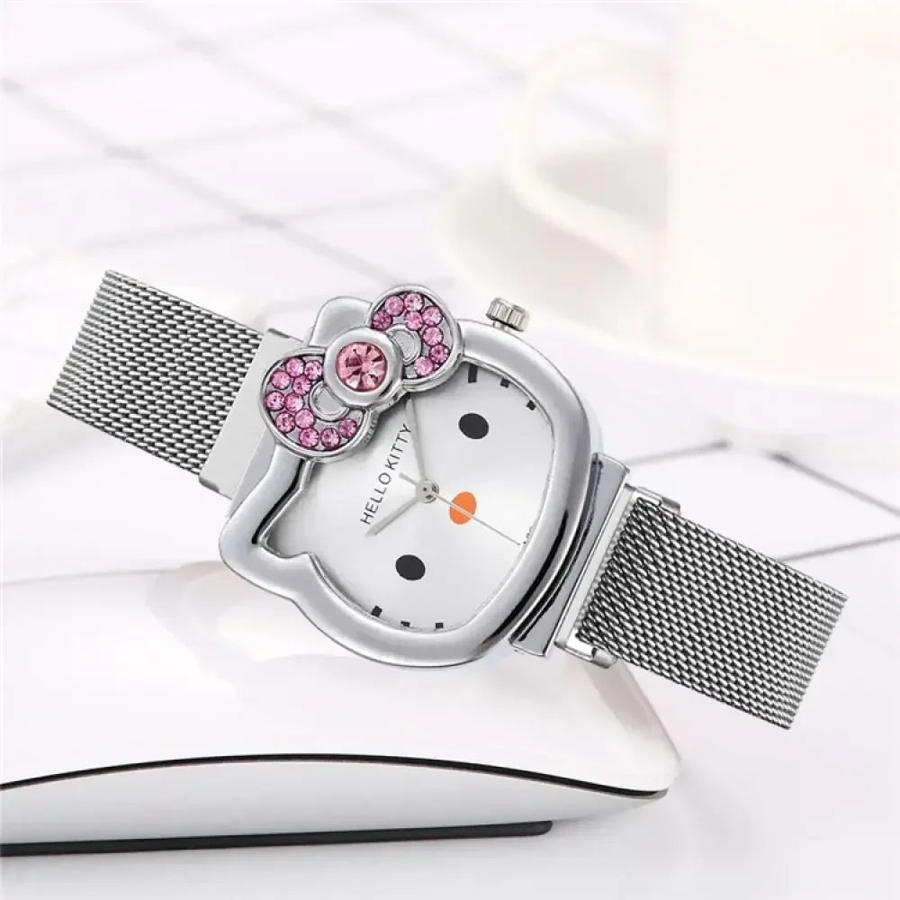 Hello Kitty Diamond Bow Quartz Watch