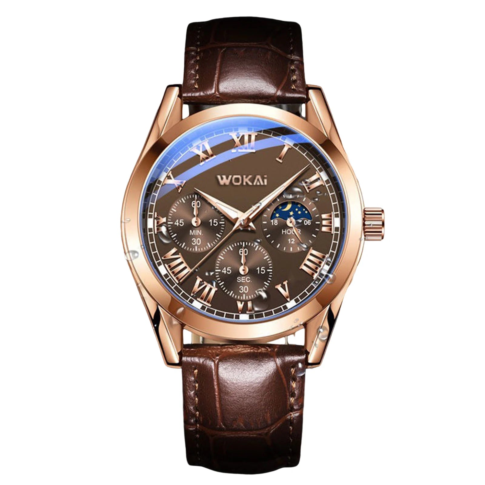 Relogio Masculino PU Leather Watch