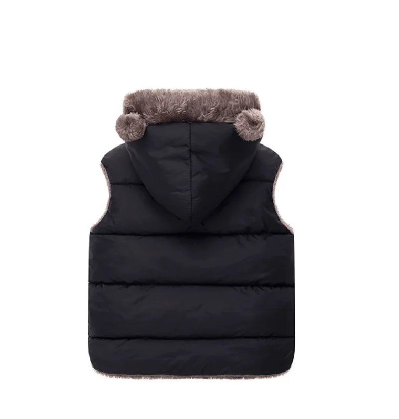 Kids Hooded Down Vest – Warm & Cozy