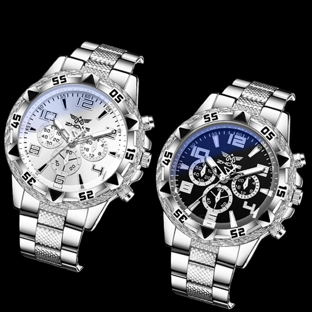 Simple Digital Dial Men’s Watch Set
