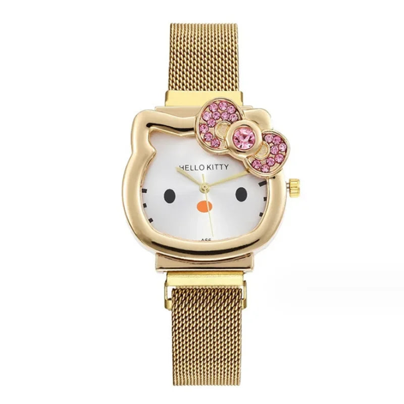 Hello Kitty Diamond Bow Quartz Watch