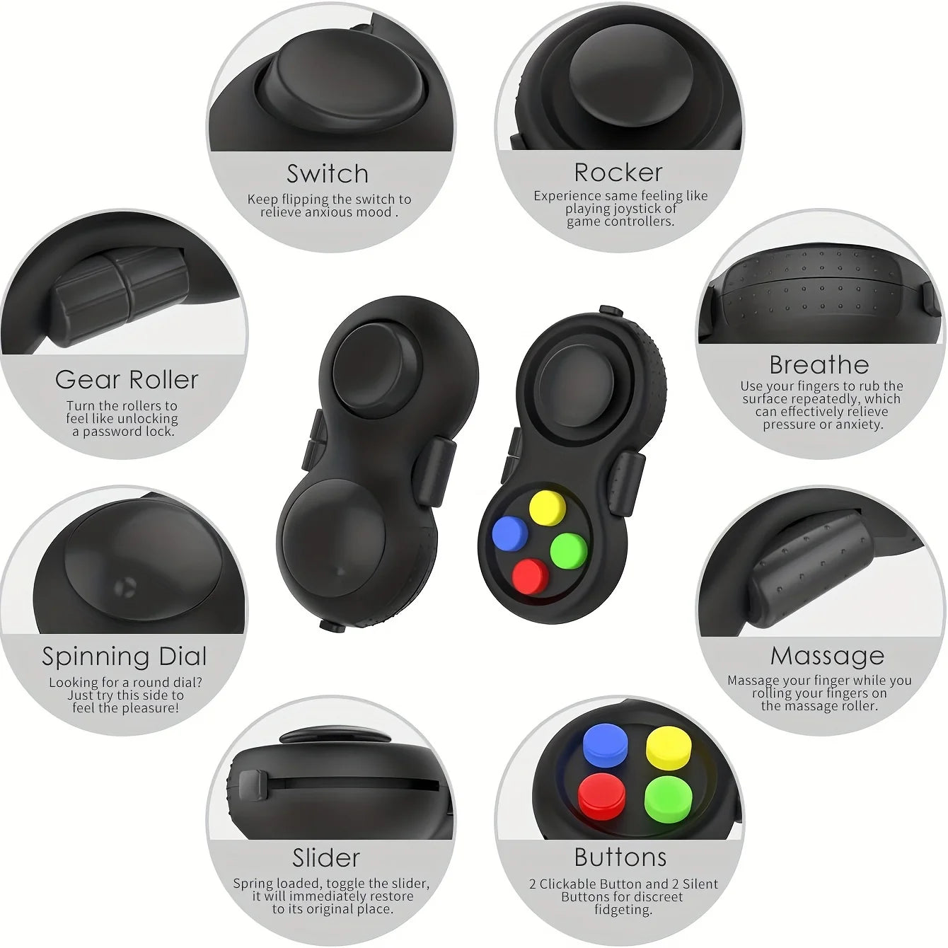 Multi-Function Fidget Controller Cub