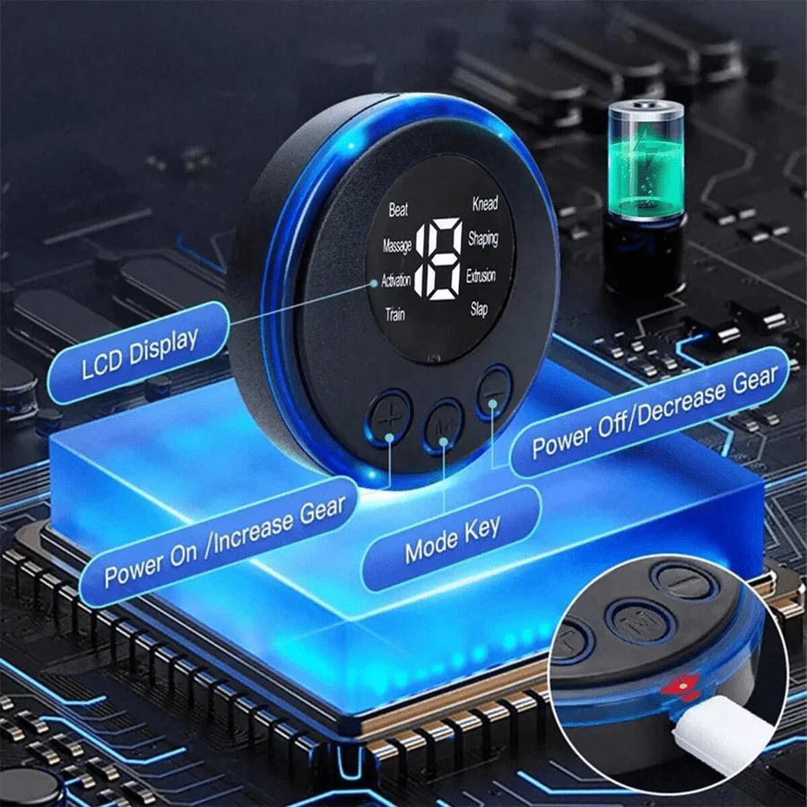 Neck & Shoulder EMS Patch – Portable Pain Therapy