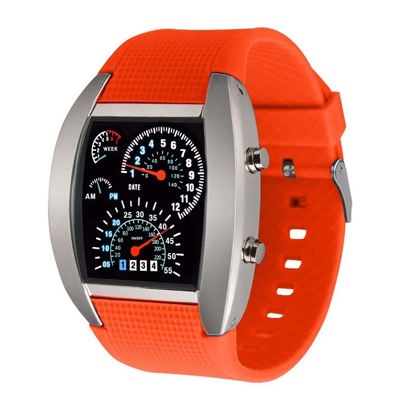 Men & Women LED Racing Watch