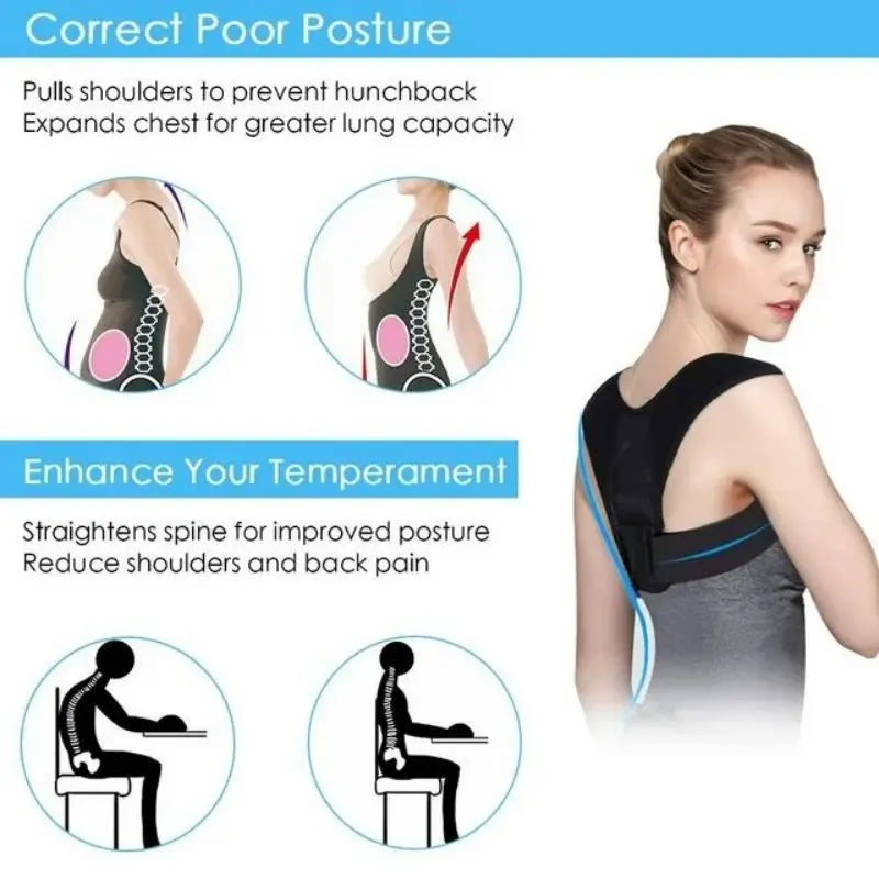Back Posture Corrector Belt for Men & Women