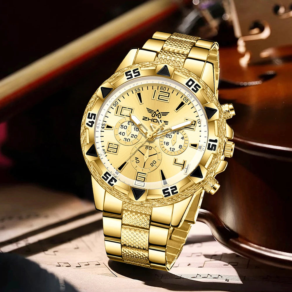 Simple Digital Dial Men’s Watch Set