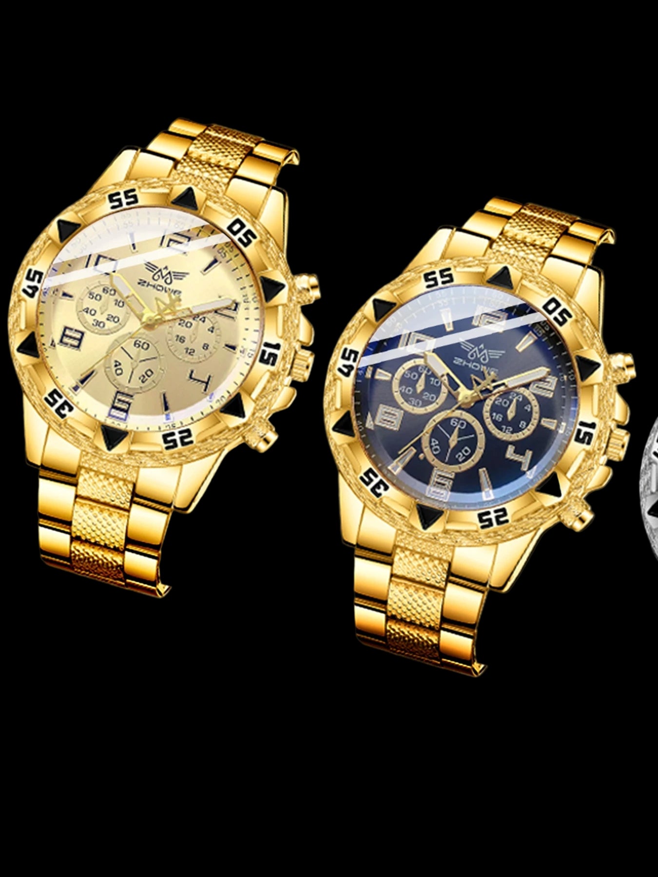 Simple Digital Dial Men’s Watch Set