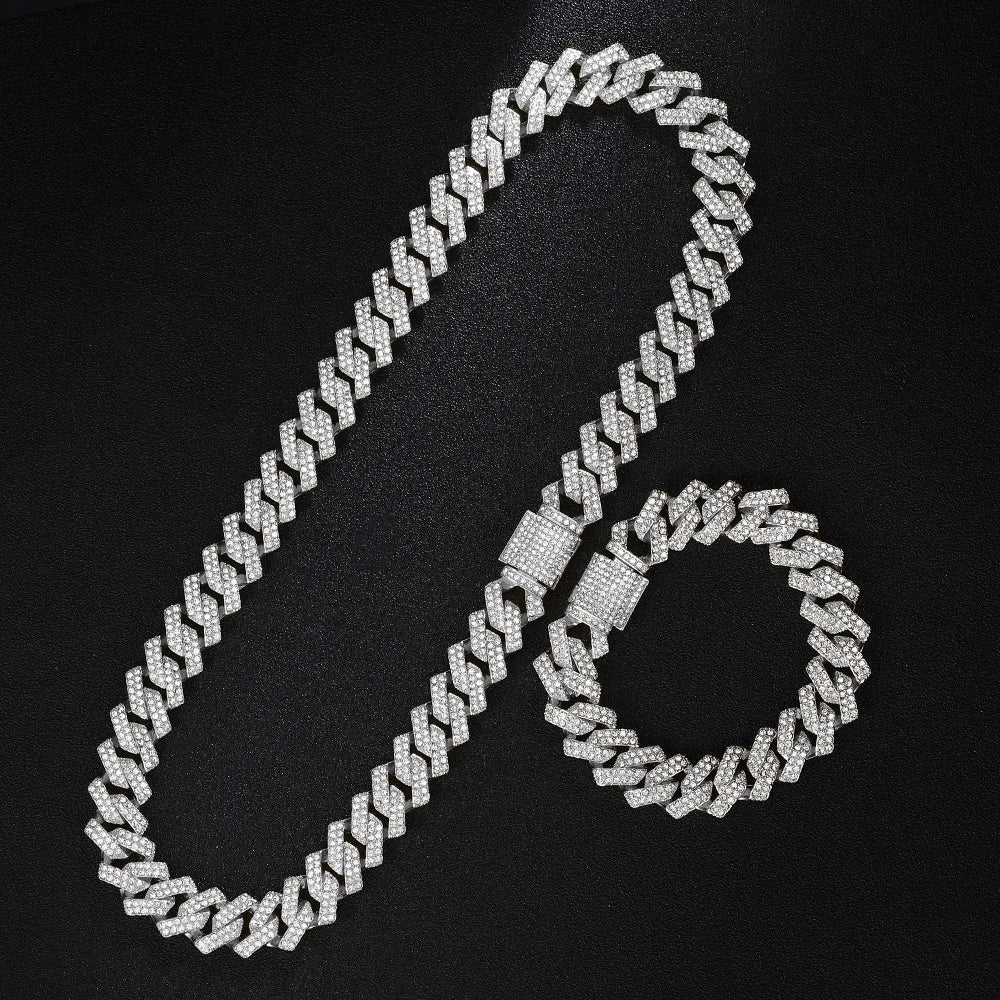 Gold Cuban Chain Watch & Bracelet