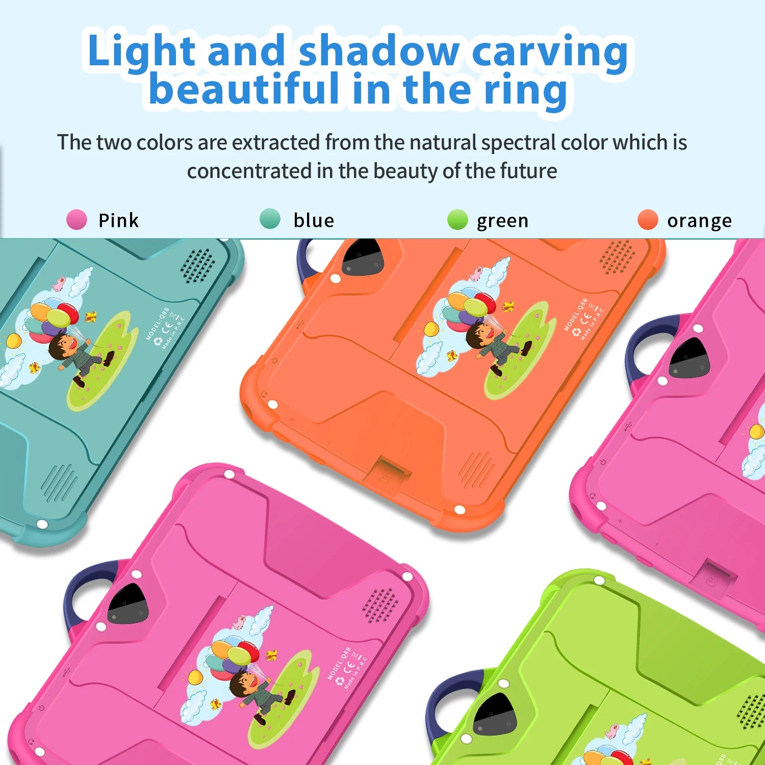 Kids 7" Tablet – Quad-Core, 4GB RAM, 64GB, Android, Learning & Education