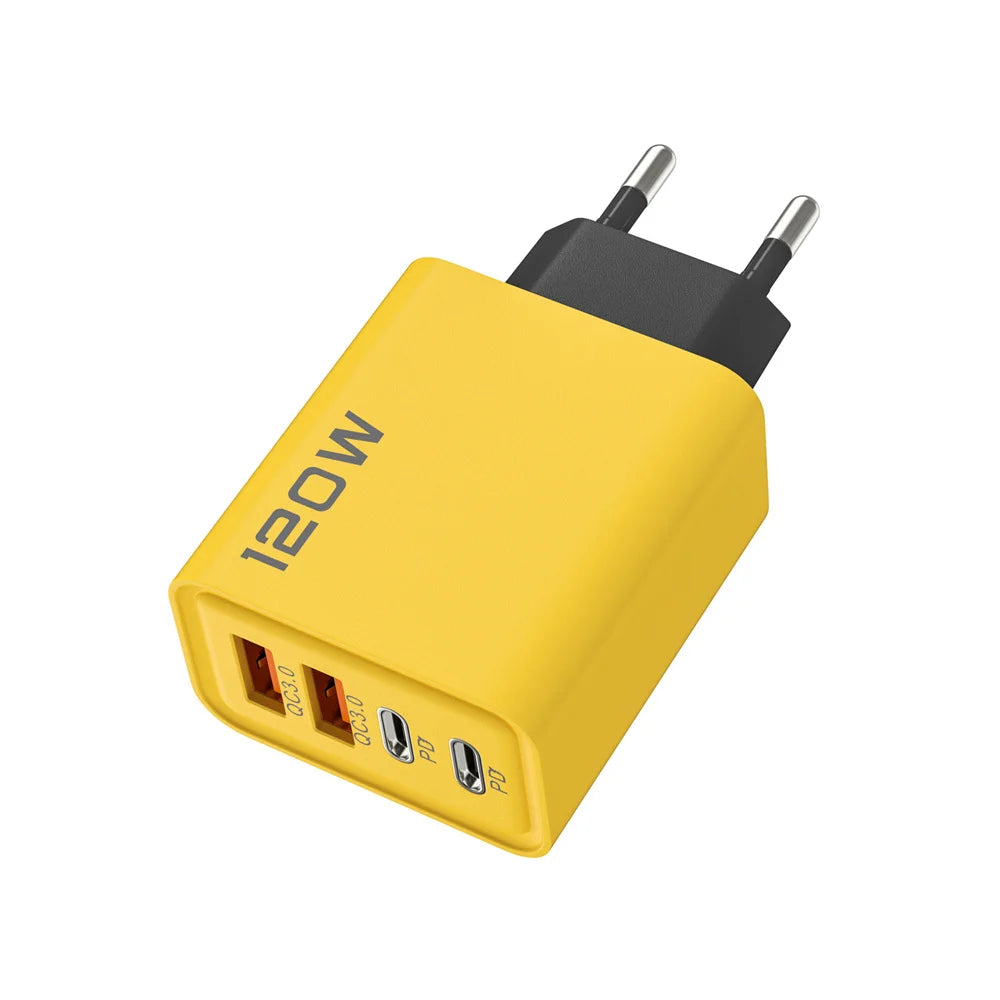120W Quad USB-C Fast Wall Charger